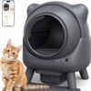 FEELNEEDY Self-Cleaning Cat Litter Box with App Control - Automatic Odor-Free Scooping, Smart Safety Sensors, & 65L Capacity for Multi-Cat Homes
