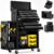 Heavy-Duty 8-Drawer Rolling Tool Chest Combo – 3-in-1 Detachable Steel Tool Cabinet with Wheels, Lockable Storage, & 30% Extra Capacity for Garage & Workshop (35" W)