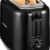 Proctor Silex 2-Slice Toaster | Extra Wide Slots, Auto Shut-Off, Cool-Touch Exterior, and Drop-Down Crumb Tray – Perfect for Bagels (Black, 22305)