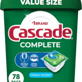 Cascade Complete ActionPacs Dishwasher Detergent - Fresh Scent, 78 Count