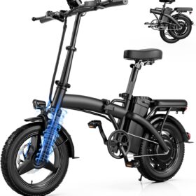 500W Folding Electric Bike for Adults – 48V 12Ah Removable Battery, 23 MPH Speed, 35 Mile Range, UL 2849 Certified Commuter Ebike