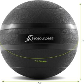 ProsourceFit Grip Slam Ball – Dead Weight No-Bounce Medicine Ball for Cross Training, Core Workouts, and Strength Conditioning