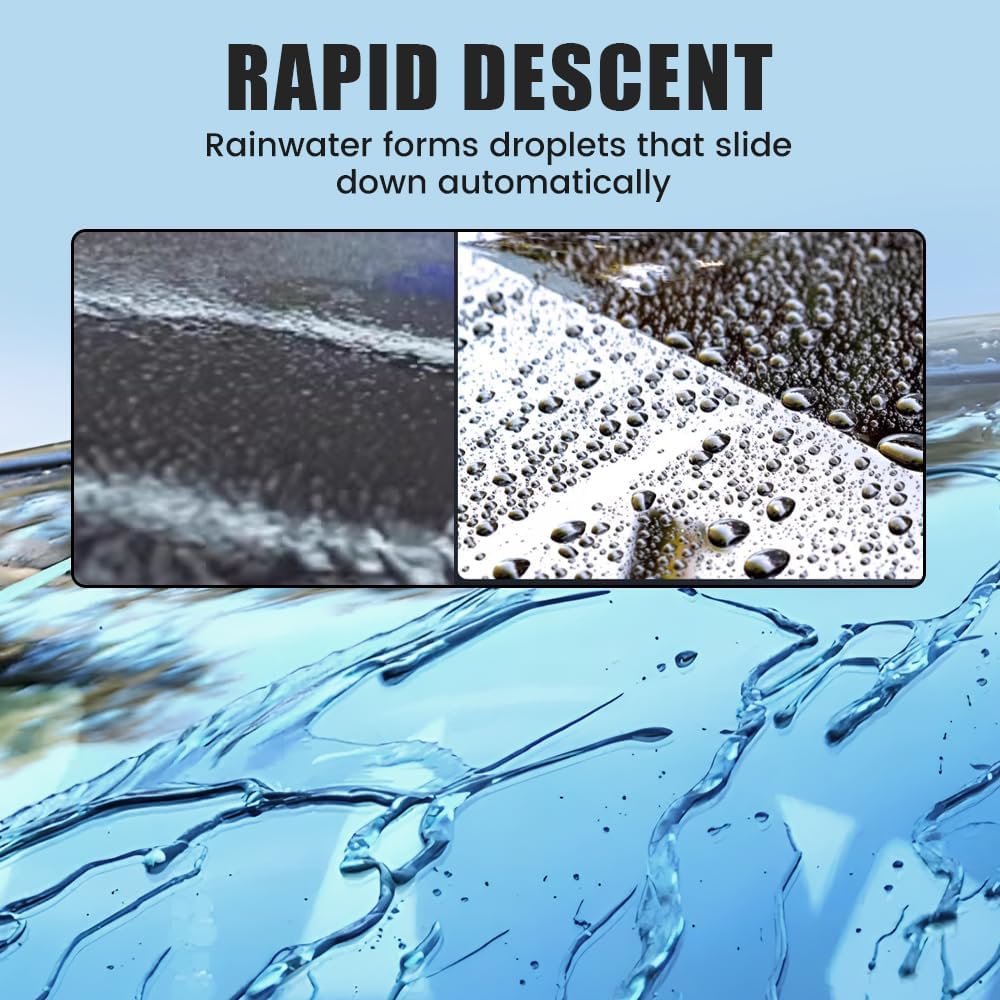 Car Window Glass Oil Film Remover – 2026 Upgrade Windshield Cleaning Kit with Polishing Brush – Restores Clarity & Visibility for Safer Driving (90ml)