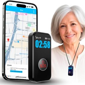 SecuLife Medical Alert System for Seniors - 2026 GPS Fall Detection Pendant, 2-Way Emergency SOS Button, Waterproof Wearable Necklace with Real-Time Tracking
