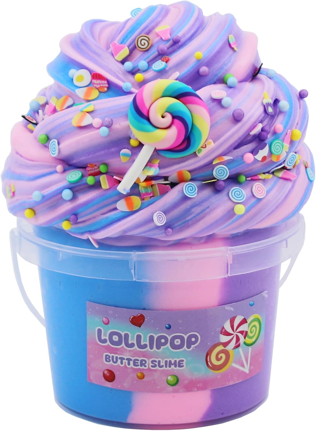 Butter Slime for Kids – 10oz Soft, Non-Sticky Scented Stress Relief Toy (Purple, Pink & Blue)