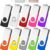 AreTop 32GB USB Flash Drive 10 Pack - 32GB Thumb Drives with Swivel Metal Cap, Portable Lanyard Memory Stick for Data Storage, School, and Office (Multi-Color Mix)