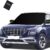 Tevlaphee Windshield Snow Cover - Heavy Duty 600D Oxford Fabric Waterproof Ice Shield with Magnets & Side Mirror Protection for Cars, Trucks & SUVs