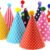 Mini Birthday Party Hats – DIY Cone & Crown Set with Pom Poms for Kids, Stuffed Animals & Pets