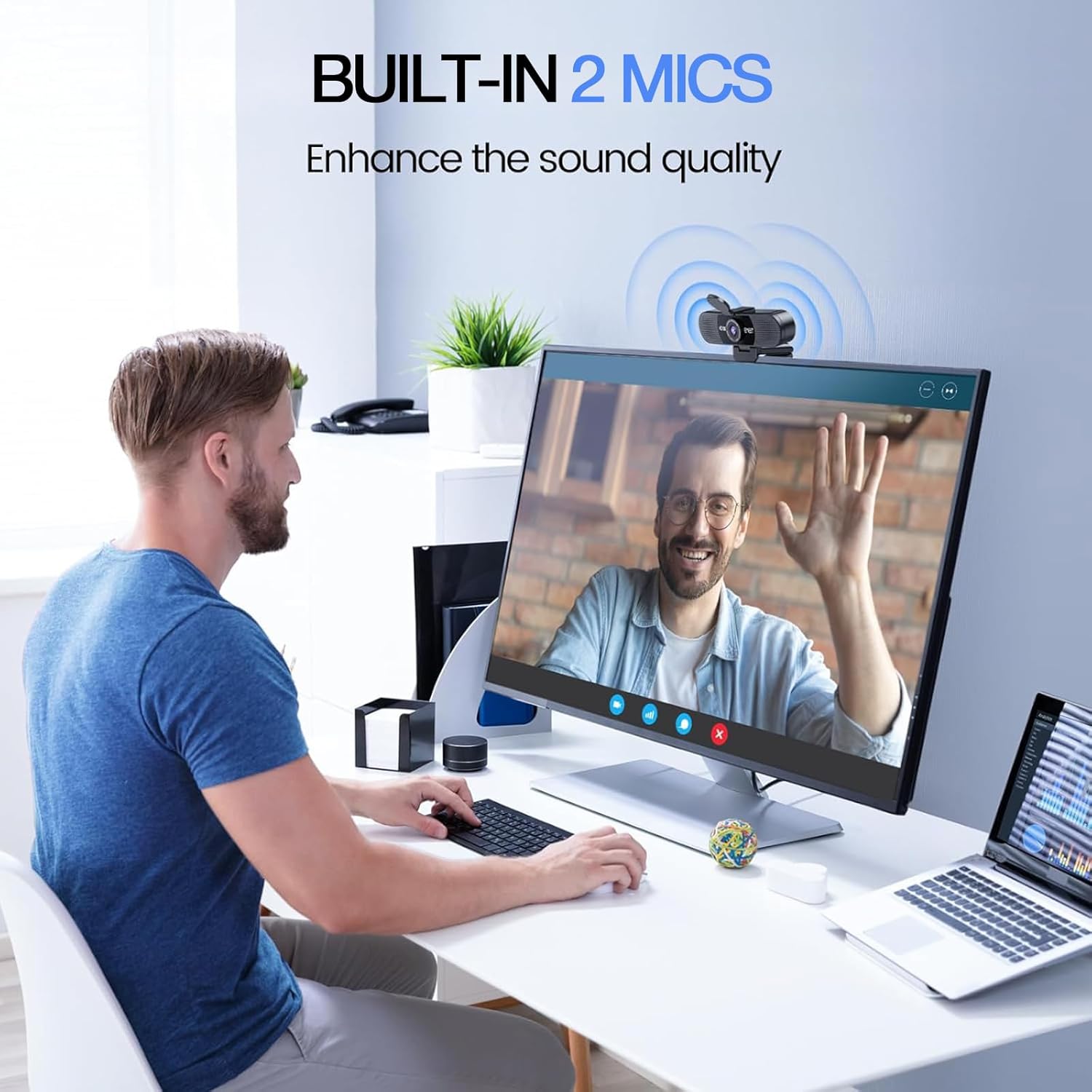 EMEET C960 1080P HD Webcam with Stereo Microphone & Privacy Cover | Plug & Play USB PC Camera for Zoom, Teams & Remote Work (2025 Updated Model)