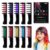 10-Color Festive Glitter Hair Chalk Combs – Temporary Washable DIY Hair Dye for Girls, Kids, and Teens – Safe & Easy Salon-Style Color for Parties, Costumes & Gifts