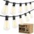 Brightever 100FT LED Outdoor String Lights with 52 Shatterproof Edison Bulbs - Commercial Grade Waterproof Patio Lights for Backyard, Porch, Wedding & Party