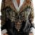 Women's Vintage Boho Floral Cardigan - Lightweight Knit Open Front Button Down Sweater Coat with Long Sleeves