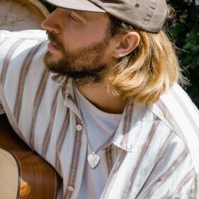 U7 Hip Hop Music Lover Pendant Necklace - Stainless Steel Guitar Pick, Mic & Headphone Charms for Men & Women