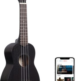 Kala KA-15S Mahogany Soprano Ukulele - 21 Inch Beginner Kit with Aquila Strings & Gig Bag