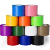 SWRT Rainbow Duct Tape 12-Pack | Heavy Duty Waterproof Colored Tape, 2 inch x 10 Yards, Easy Tear for DIY, Arts, Crafts, and Home Repairs