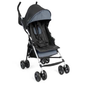 Ingenuity 3D Mini Convenience Stroller – Ultra-Lightweight 11 lb Foldable Travel Stroller with Auto-Lock, Canopy & Recline – Slate Grey