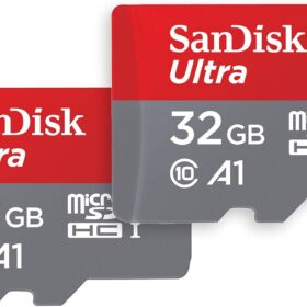 SanDisk Ultra 32GB MicroSDHC Memory Card Bundle (2x 32GB) with Adapter - UHS-I Class 10 - SDSQUA4-032G-GN6MT