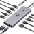 LIONWEI 13-in-1 USB C Docking Station: Triple Display 4K@60Hz Hub with 100W PD, 8 USB Ports, Gigabit Ethernet & Audio for MacBook, Dell, HP, Lenovo