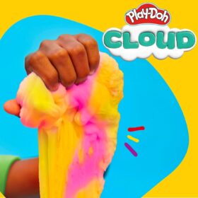 Play-Doh Cloud Compound, Lemonade Scented Modeling Clay, Pink & Yellow Swirl, 5 oz Can