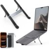 SODI Ultra-Portable Foldable Laptop Stand – Lightweight Ergonomic Aluminum Holder with 6 Heights for 10-16 inch Notebooks, Tablets & MacBook