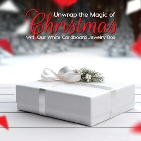 BULK PARADISE 6-Pack Cotton-Filled White Jewelry Gift Boxes – 3.08" x 2.28" x 1.1" Small Cardboard Storage for Rings, Earrings, & Keepsakes – Ideal for Retail, Shipping & Crafts