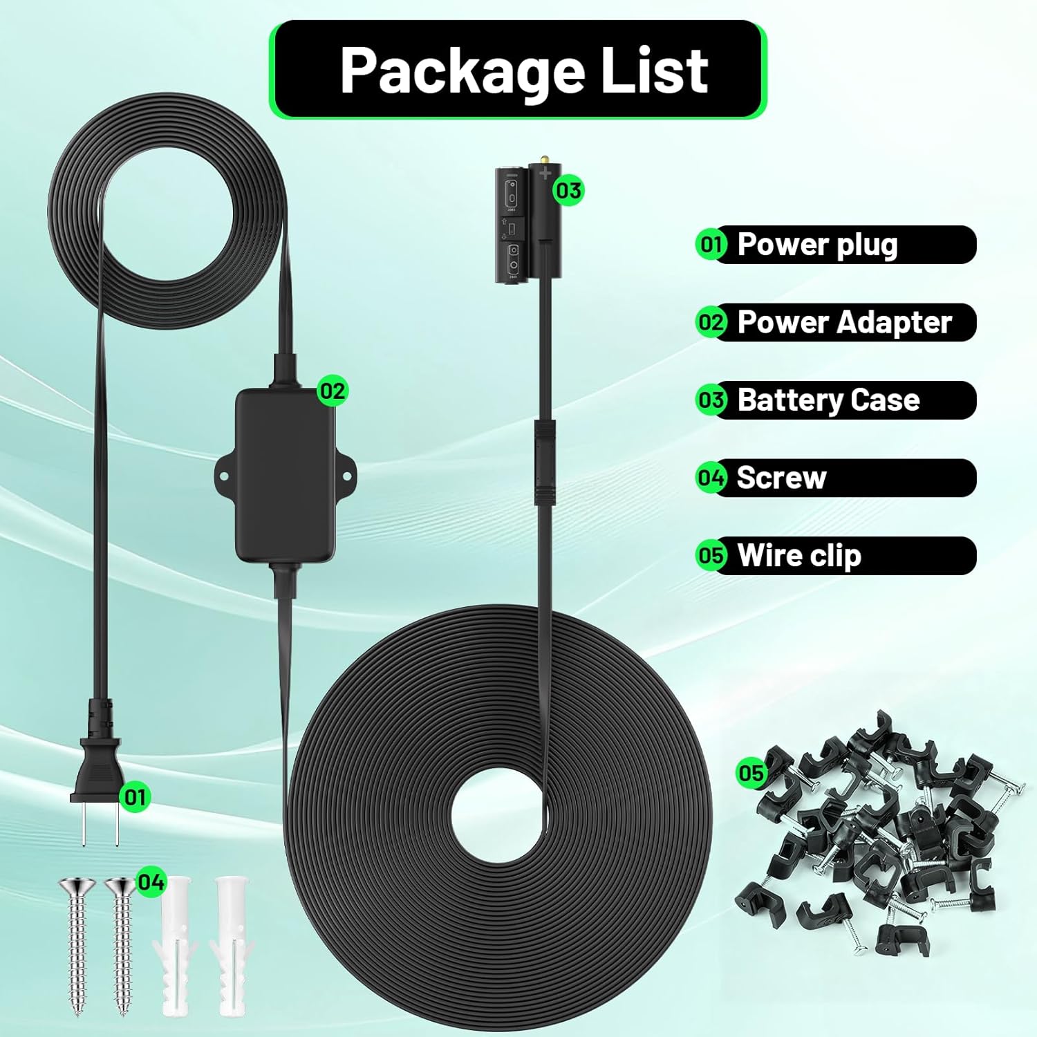 UYODM 20FT Waterproof Power Cable for Blink Video Doorbell - Continuous Charging Adapter Cord (Compatible with 2nd Gen 2025 Release)