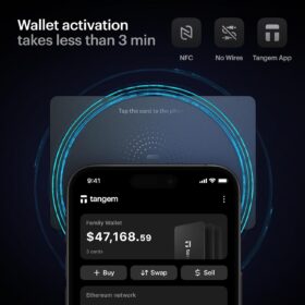 Tangem Wallet 2-Pack: EAL6+ Certified Hardware Wallet for Crypto, Bitcoin, Ethereum & NFTs - NFC Cold Storage with Seedless Backup