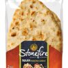 Stonefire Authentic Garlic Naan Bread, Tandoor-Baked Flatbread with Real Ghee & Garlic (2 Count, 8.8 oz)