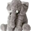 Giant Stuffed Elephant Plush Toy – 24-Inch Super Soft Gray Elephant Stuffed Animal – Cuddly Large Plushie Gift for Boys, Girls & Toddlers