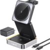 3-in-1 Foldable MagSafe Charging Station with Night Light – 15W Fast Wireless Charger for iPhone, Apple Watch, and AirPods (Includes 20W Adapter)