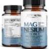 High Absorption 10-in-1 Magnesium Complex 500mg | with Glycinate, Citrate & B6 | Non-GMO Vegan Support for Sleep, Muscle Recovery, Bone & Heart Health (45 Day Supply)