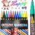 12-Color Metallic Double Line Outline Markers – Dual-Tip Glitter Pens for Scrapbooking, DIY Crafts, Greeting Cards & Art Projects