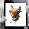 Snail-O 3D Steampunk Mechanical Snail Model Kit – DIY Brass Metal Puzzle Construction Set for Adults, Retro Robot Sculpture, STEM Hobby Craft & Unique Gift