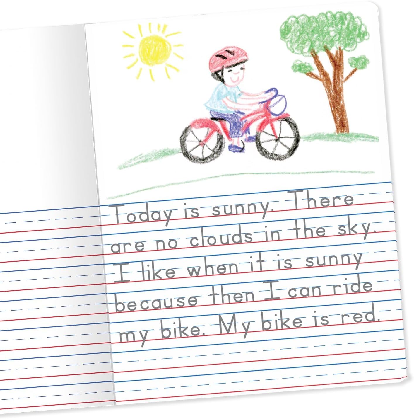 Mead Primary Composition Notebook - Grades K-2 Creative Journal with 100 Sheets (Half Picture Space, Half Primary Ruled) - 7.5" x 9.75" - Colors May Vary