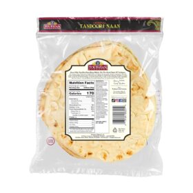 Toufayan Original Tandoori Naan Bread | Vegan, Non-GMO, Kosher Flatbread (3 Pack, 12 Count)