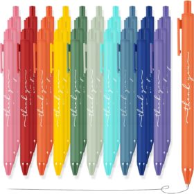 30-Pack Thank You Pens Bulk Set, Multicolor Rainbow Ballpoint Pens for Nurse, Teacher & Staff Appreciation Gifts, Smooth Writing Office Supplies (Assorted Colors)