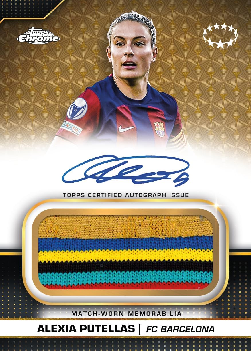 2023-24 Topps Chrome UEFA Women's Champions League Soccer Trading Cards Retail Box - 7 Packs