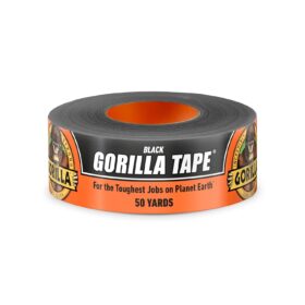 Gorilla Heavy Duty Duck Tape, 1.88 Inch x 50 Yard, Black, Weather Resistant (1 Roll)