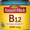 Nature Made Maximum Strength Vitamin B12 5000 mcg Softgels - Supports Energy Metabolism & Nervous System - 60 Count (60 Day Supply)