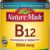 Nature Made Maximum Strength Vitamin B12 5000 mcg Softgels - Supports Energy Metabolism & Nervous System - 60 Count (60 Day Supply)