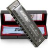 Easttop Deluxe 10 Hole Diatonic Harmonica in C – Professional Blues Harmonica with Phosphor Bronze Reeds & Stainless Steel Covers – Ideal for Beginners, Students & Musicians