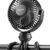 Gaiatop Portable Stroller Fan – Rechargeable Clip-On Fan with Flexible Tripod, 360° Rotation, Ultra-Quiet Baby Safe Design for Car Seat, Crib, and Travel