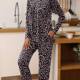 Findsweet Women's Pajama Set Ultra-Soft 2-Piece Long Sleeve Lounge Sleepwear with Pockets