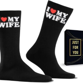 ZAGKOO Novelty Socks for Men – Funny Husband & Boyfriend Gift Idea, Romantic Anniversary, Birthday, or Christmas Stocking Stuffer for Him