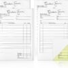Spakon 4-Pack Carbonless Order Forms Books – 5.5 x 8.5 Inch Duplicate Receipt Pads for Small Businesses, Bakeries, & Contractors (25 Sets per Book)