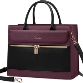 LOVEVOOK Leather Tote Bag for Women - Convertible Crossbody Shoulder Purse & Satchel with Top Handle