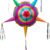 Large Mexican Star Piñata - 32-Inch Authentic Handmade Fiesta Party Decor with Foldable Design - 5 lb Capacity for Cinco de Mayo & Birthdays