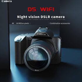 4K Digital Camera for Photography with 64MP, 16X Zoom, 3-Inch IPS Screen, Night Vision & Webcam Function