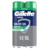 Gillette Series 3X Action Shave Gel for Sensitive Skin, Twin Pack (2 x 7 Oz)