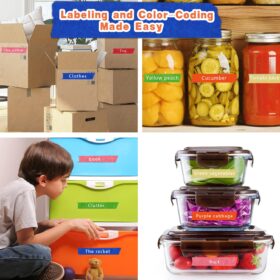 COSIMIXO 6-Pack Colored Masking Tape – 0.94” x 60 Yards Washi Paper Craft Tape for Teachers, Art, Kids & Labeling (Assorted Rainbow Colors)